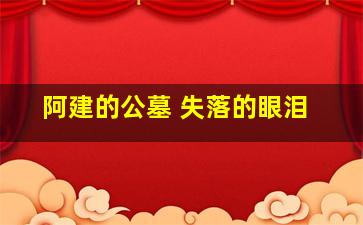 阿建的公墓 失落的眼泪